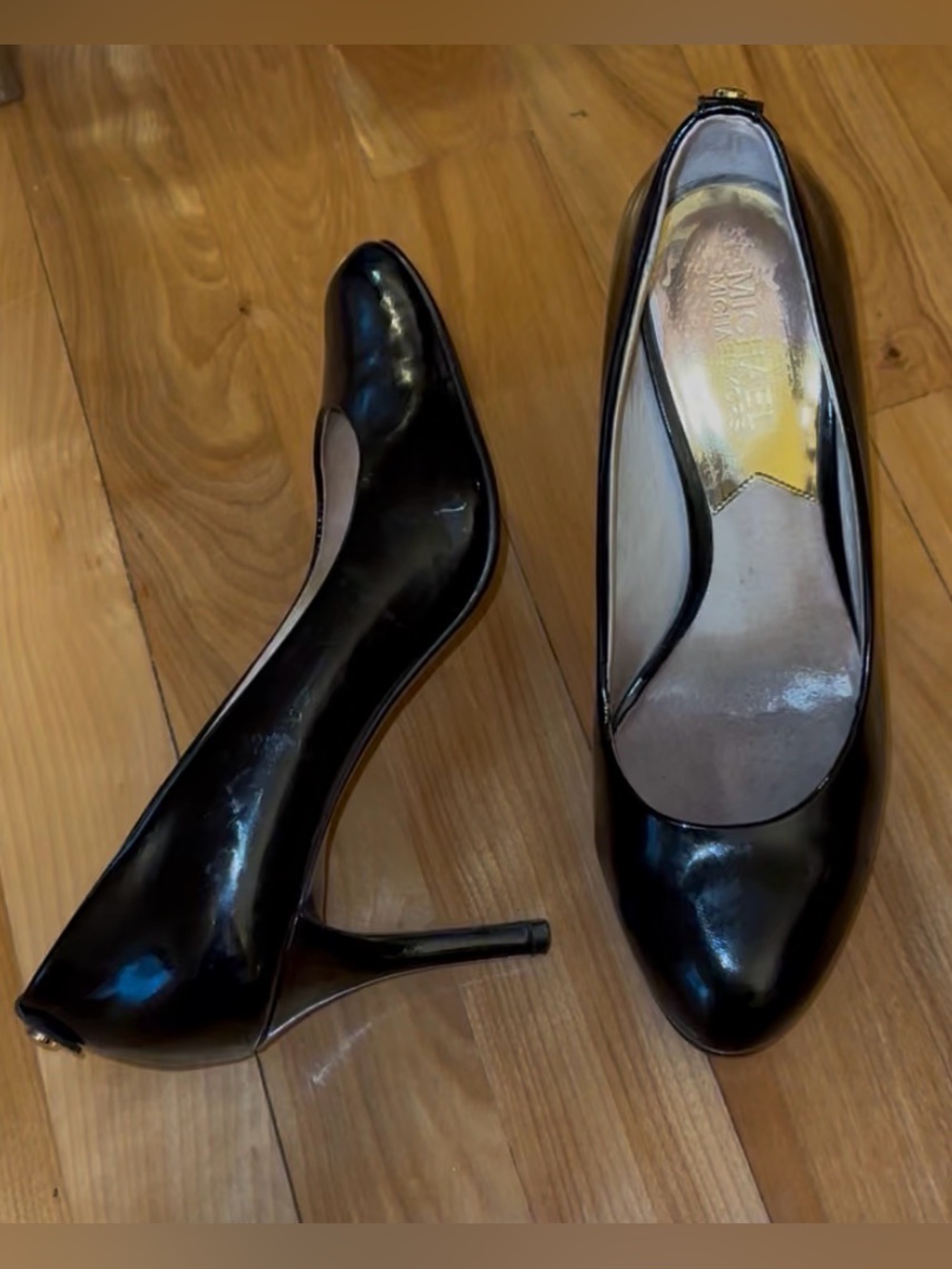 Black Patent Michael Kors Stilettos
